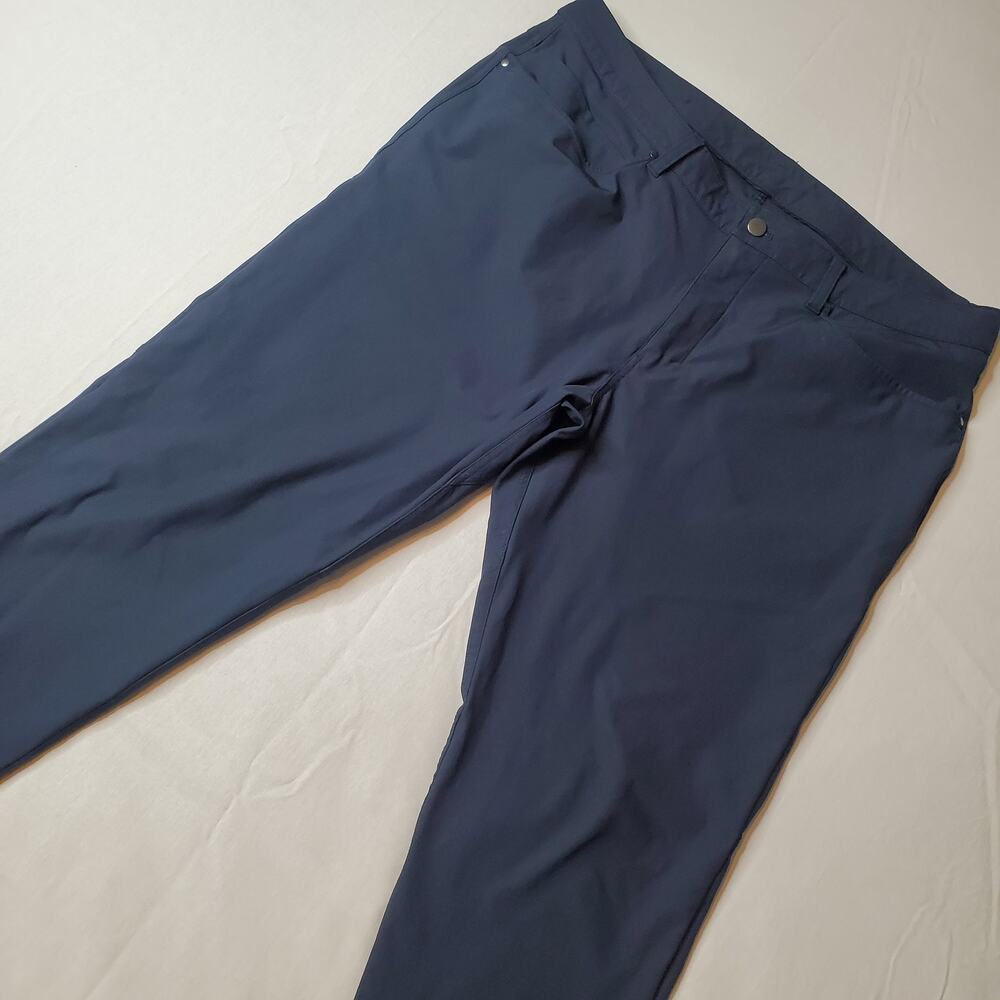 Lululemon Men's Size 38X29 ABC Slim-Fit Pant Warpstreme True Navy M5972S